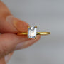 Liesel Emerald Cut Solitaire Ring, view 5