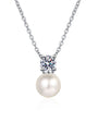 Pearl Set by Prism & Pearl, platinum view 1