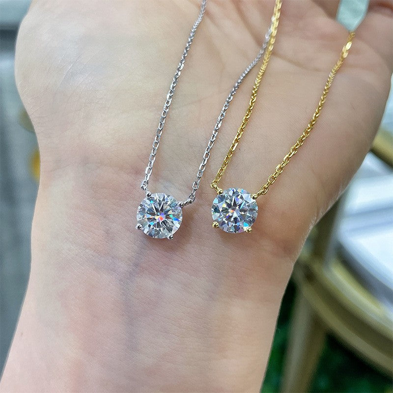 Matilda Solitaire Necklace, view 2