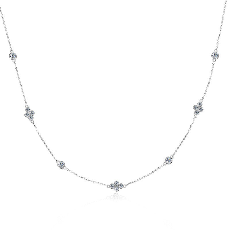 Monique Clover Station Necklace