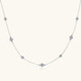 Monique Clover Station Necklace, view 3