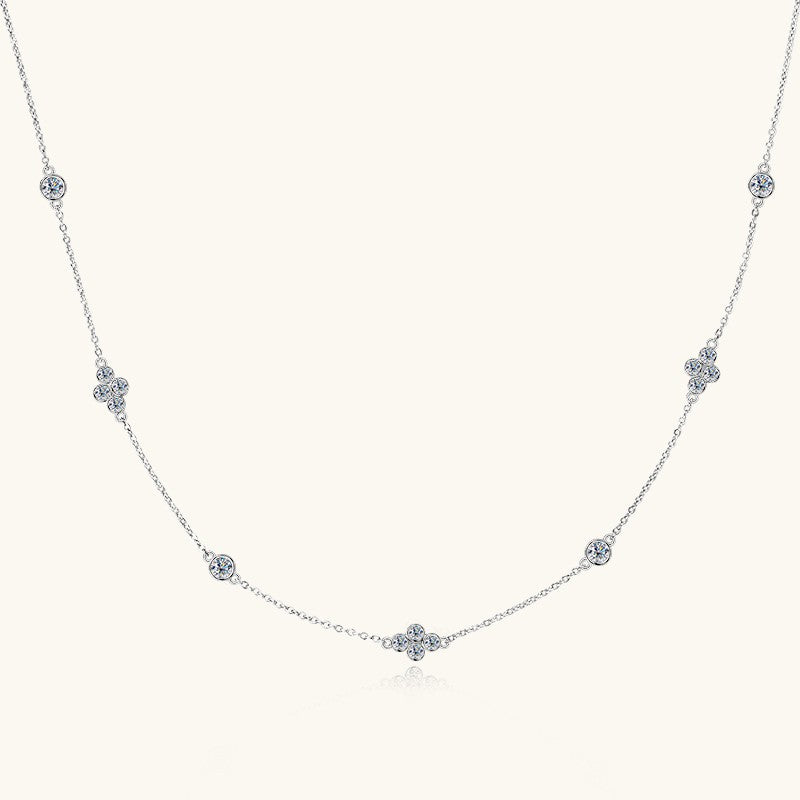 Monique Clover Station Necklace, view 3
