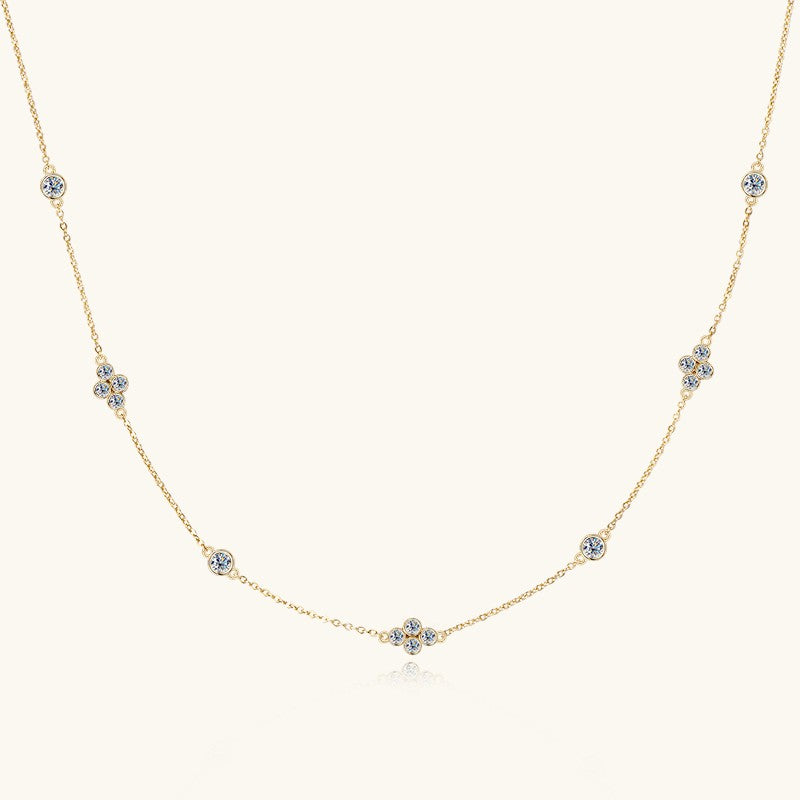 Monique Clover Station Necklace, view 4