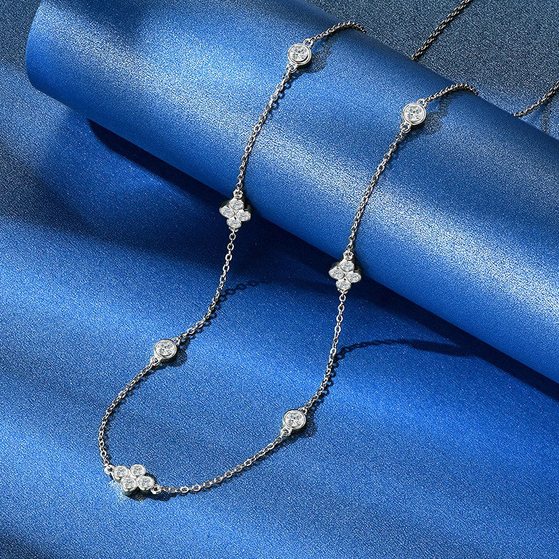 Monique Clover Station Necklace, view 5
