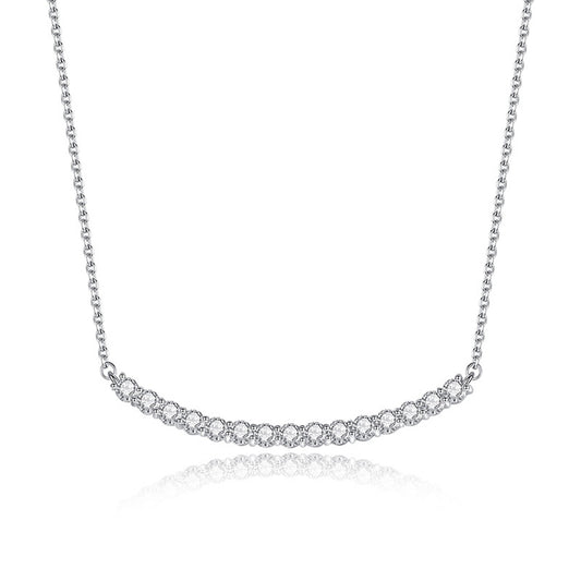 The Lune Pavé Bar Necklace