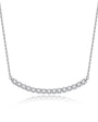 Pave Bar Set by Prism & Pearl, platinum view 1