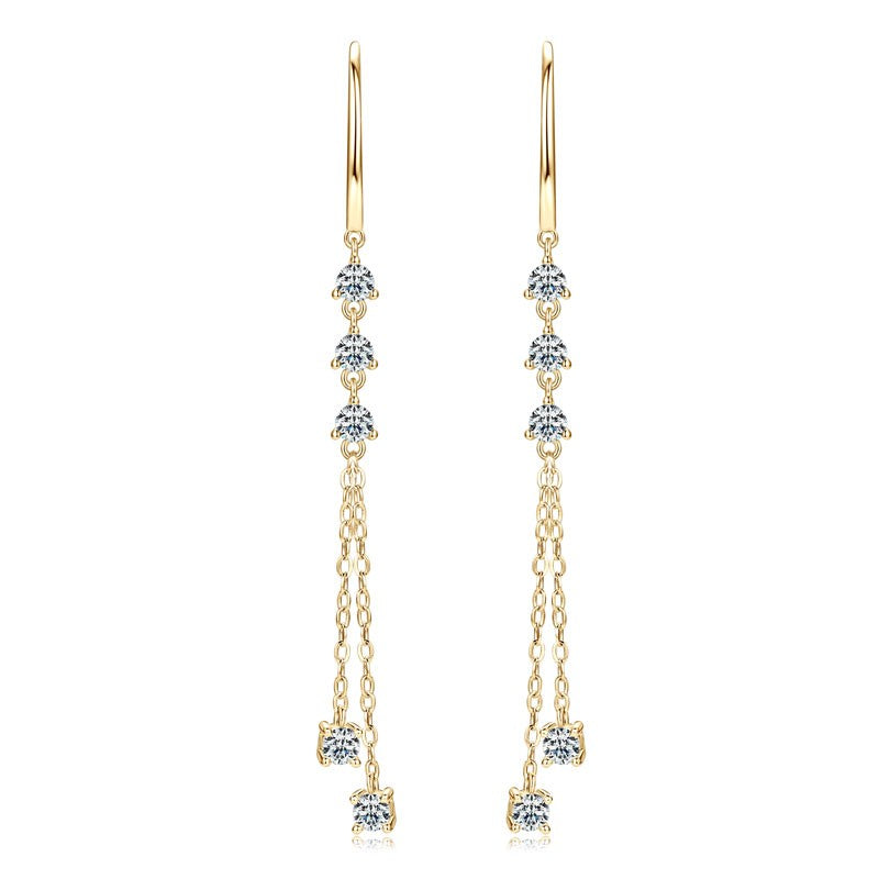 Stevie Chain Drop Earrings, view 7